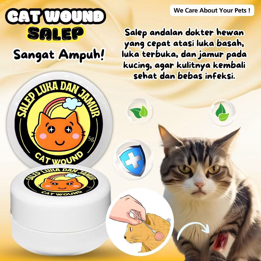 Salep JAMUR kucing SCABIES / KUDIS salep Kucing AMPUH MENGATASI GATAL GATAL