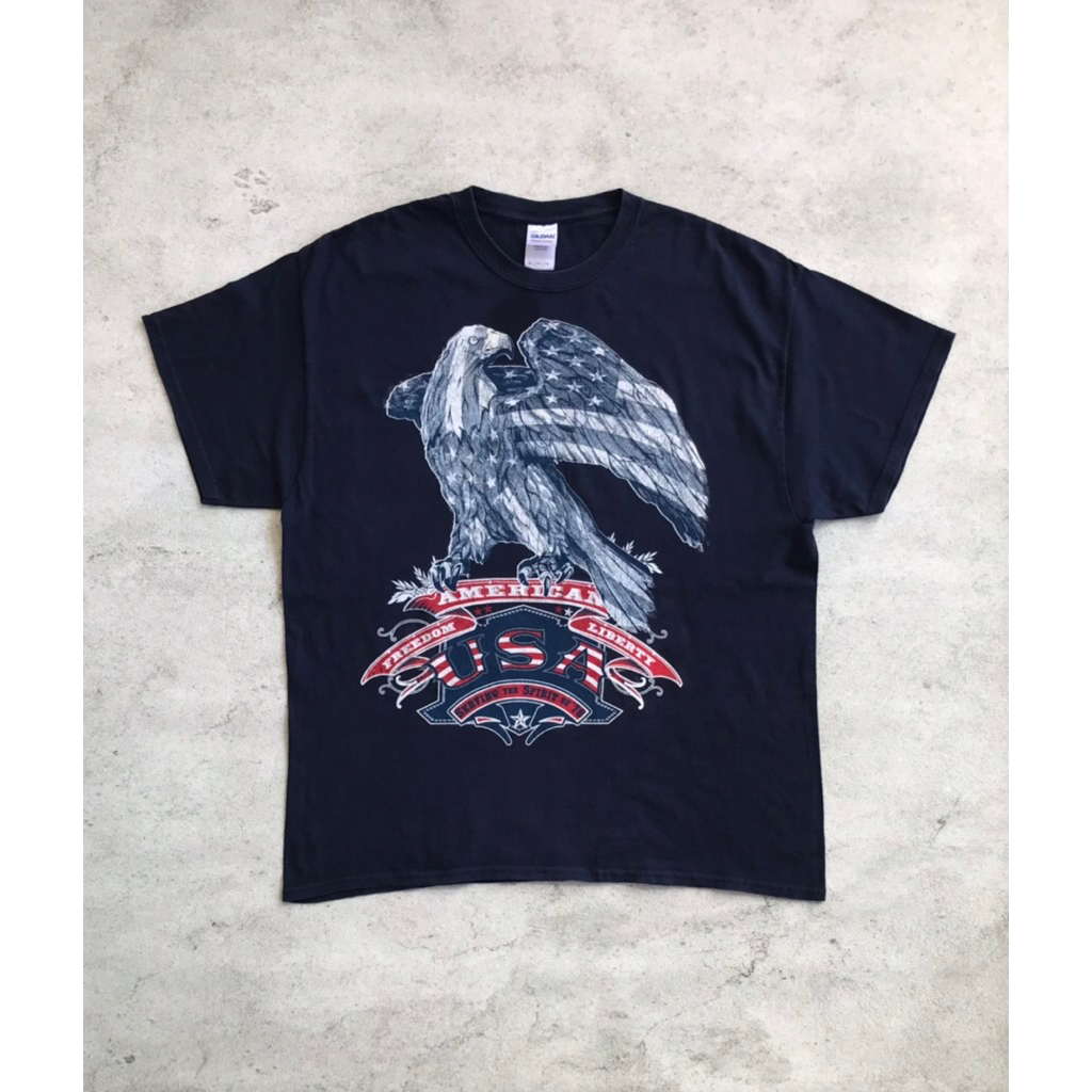 Vintage gildan heavy cotton american freedom liberty