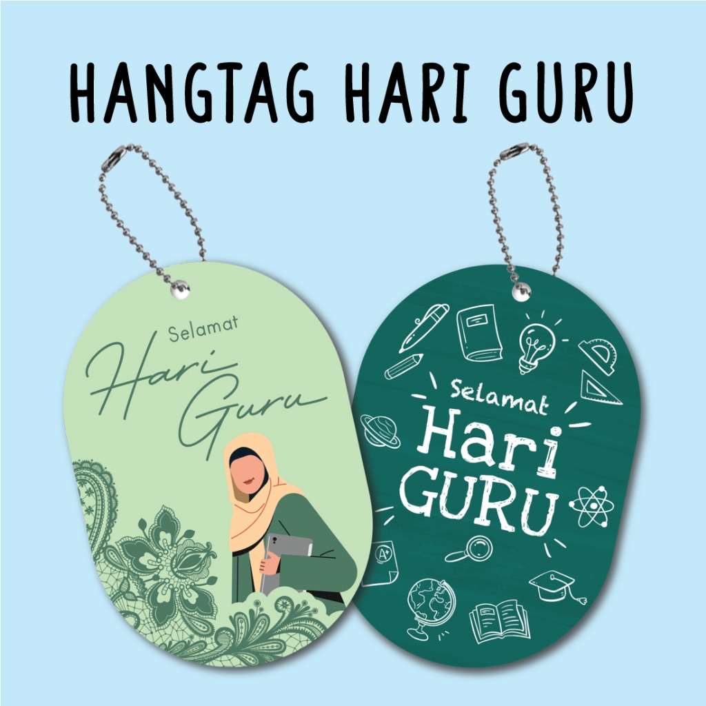 [Isi 20 Pcs] Hang Tag Selamat Hari Guru Nasional - Hangtag Memperingati Hari Guru Untuk Souvenir