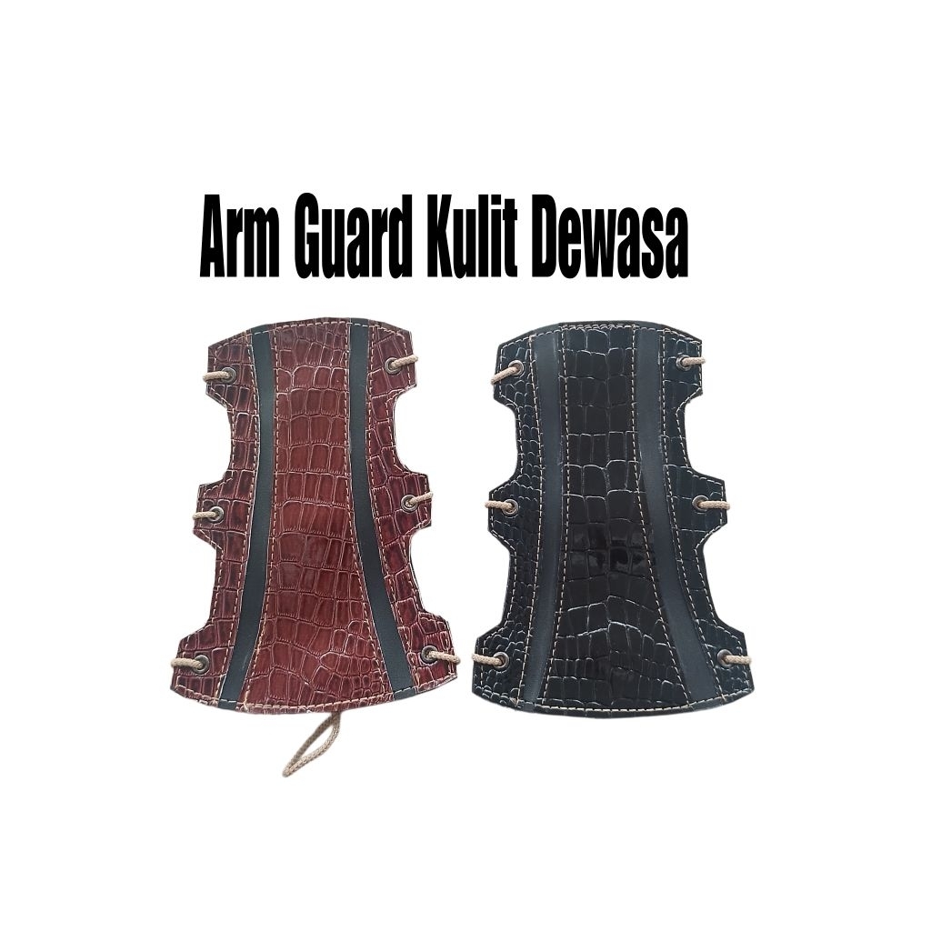 Arm Guard Panahan Tradisional - Arm Guard Horse Bow - Arm Guard Kulit - Pelindung Lengan Panahan - A