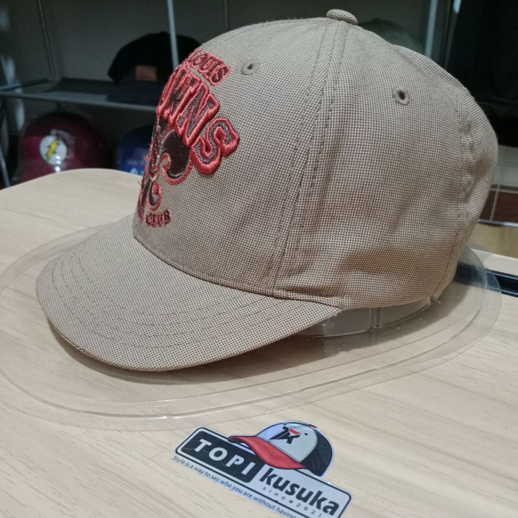 Topi MLB Visor Pendek Warna Cokelat Model Setelan (very rare)