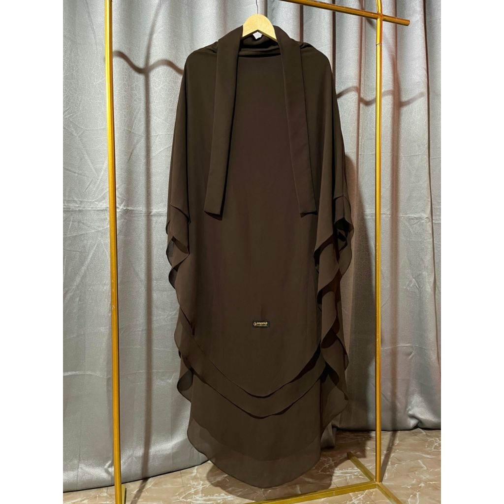 French khimar standar 2 layer | French khimar sifon | FK Ceruty babydoll | Khimar syari jumbo