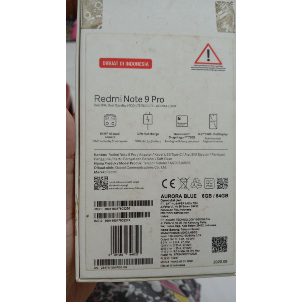 Redmi Note 9 Pro 6/64