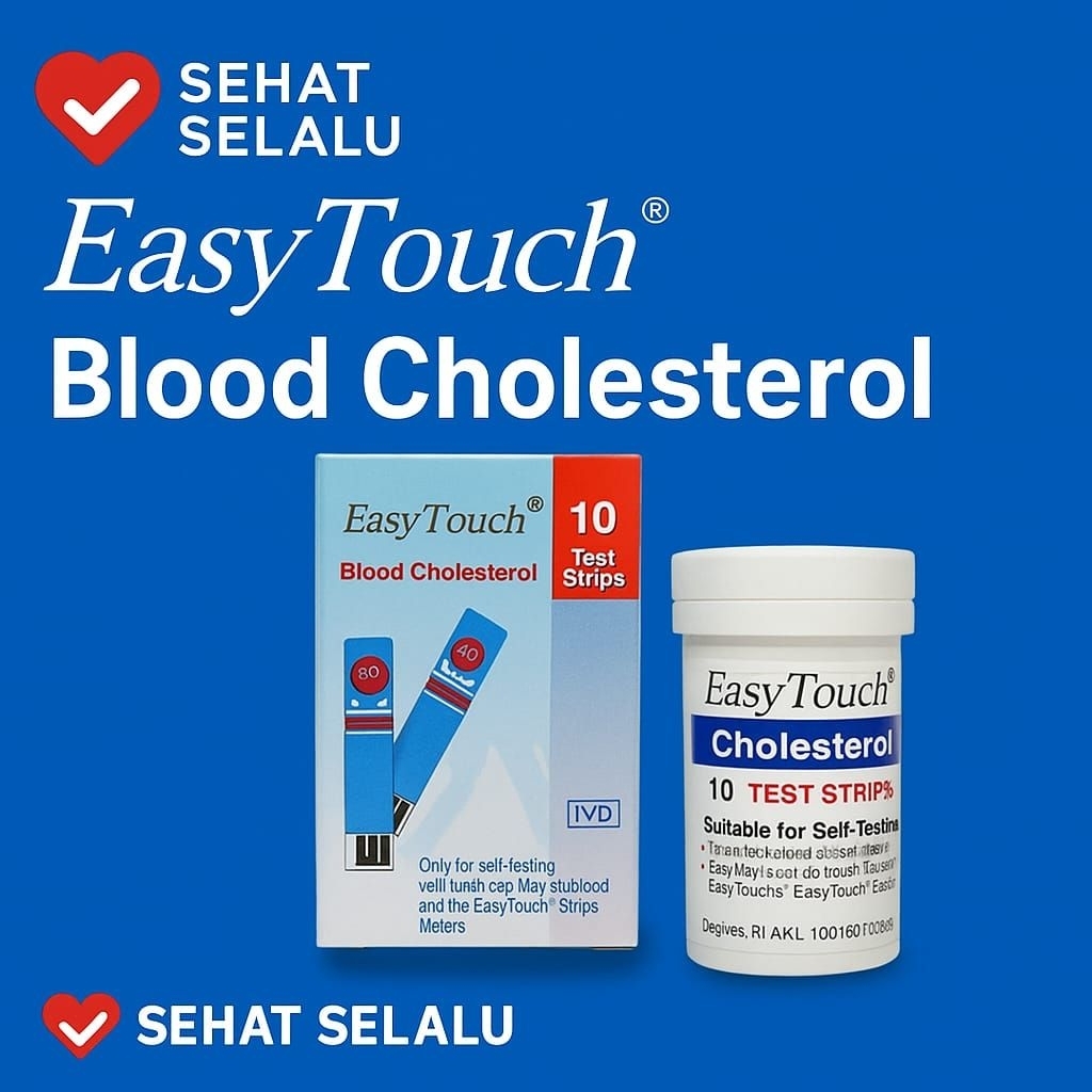STRIP KOLESTEROL EASY TOUCH - EasyTouch Blood Cholesterol - Stik Easy touch kolesterol