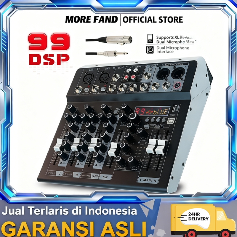 Mixer Audio Profesional CS4/6/8 Channel - DSP 99/16 Efek Digital Khusus Panggung/KTV Dukungan Koneks