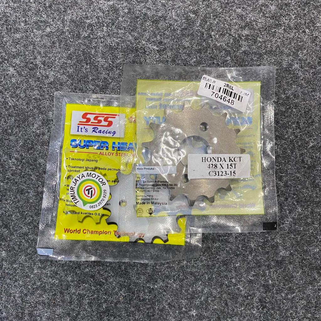 GEAR DEPAN SSS GL PRO NEOTECH MEGAPRO CRF 15T 428 kode 704648