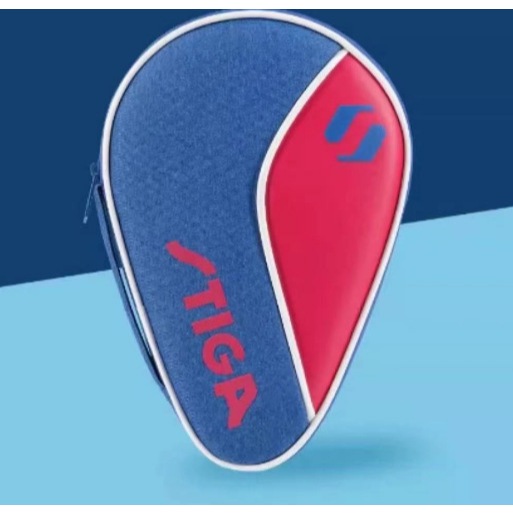 Tas Bet Pingpong Stiga Single Bat Cover Fabric + PU Leather | Tempat tas bet pingpong Stiga Original