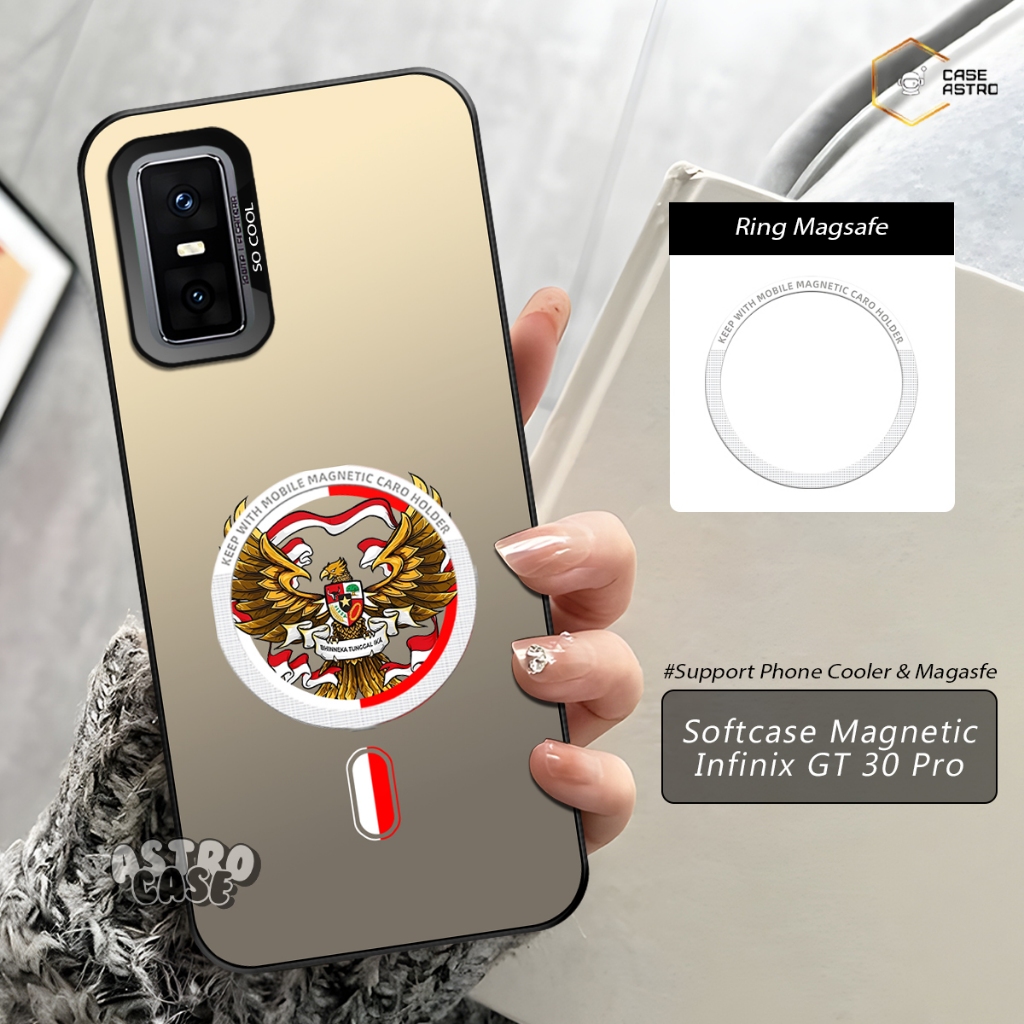 Case Magnet Infinix GT 30 Pro Ready All Type HP (Chat Admin) Case Support Magsafe / Phone Cooler Mag