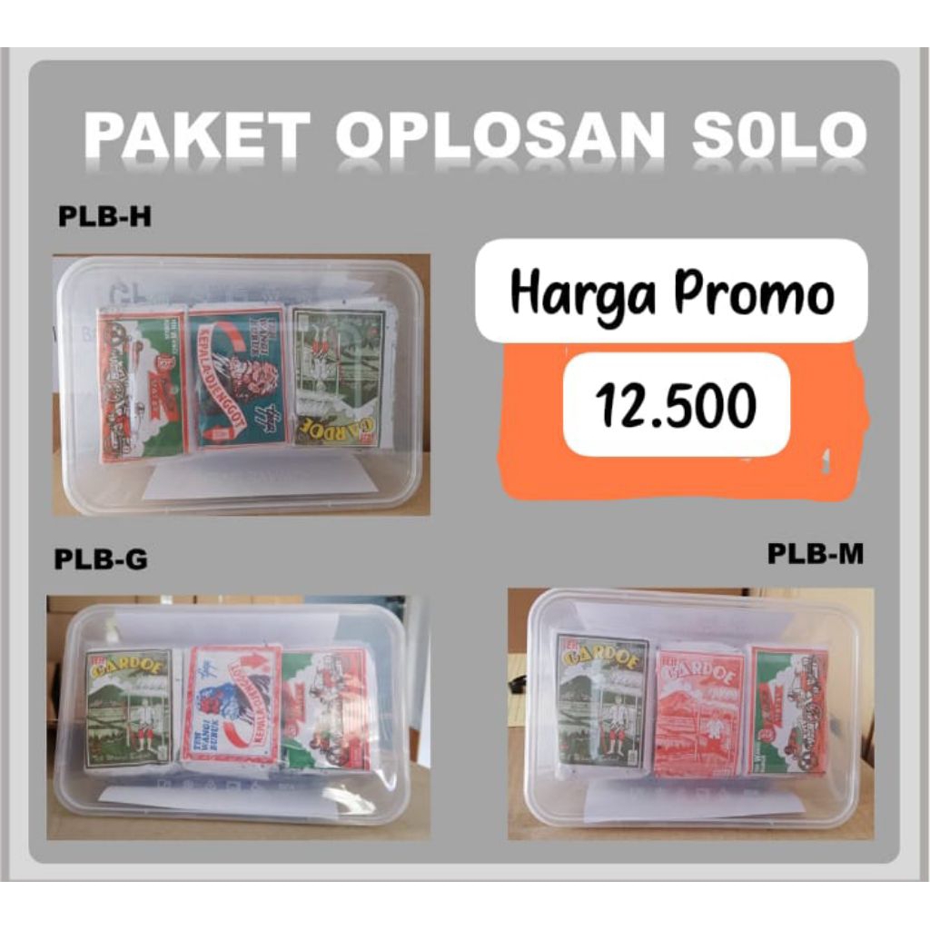 Paket Teh Oplosan Teh Khas Solo isi 3 free lunchbox