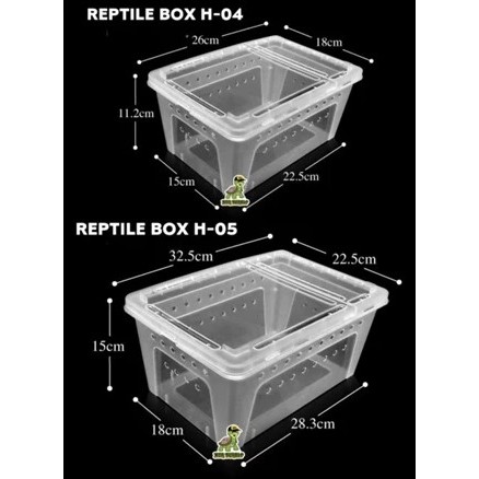 KANDANG REPTIL LEOPARD GECKO BALLPYTHON CROILE SKINK BERBAGAI UKURAN