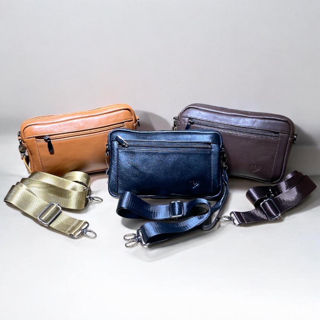 TAS TANGAN PRIA KULIT ASLI - TAS SELEMPANG PRIA KULIT ASLI - TAS BAHU PRIA KULIT ASLI  HAND BAG PRIA