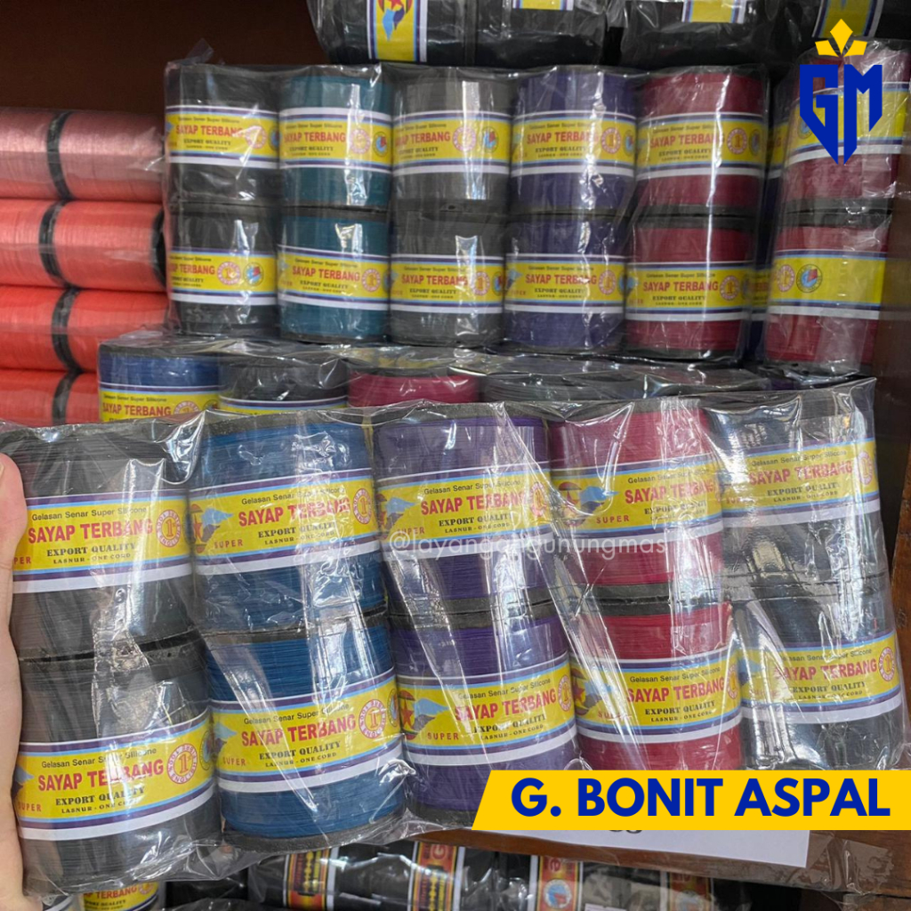 GunungMas [GROSIR isi 10pcs] Gelasan BONIT ASPAL NAGA PUTIH / SAYAP TERBANG