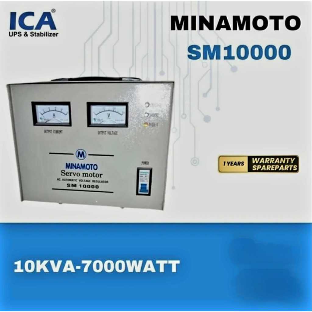 Stabilizer Minamoto SM 10000 VA 7000 W Servo Motor