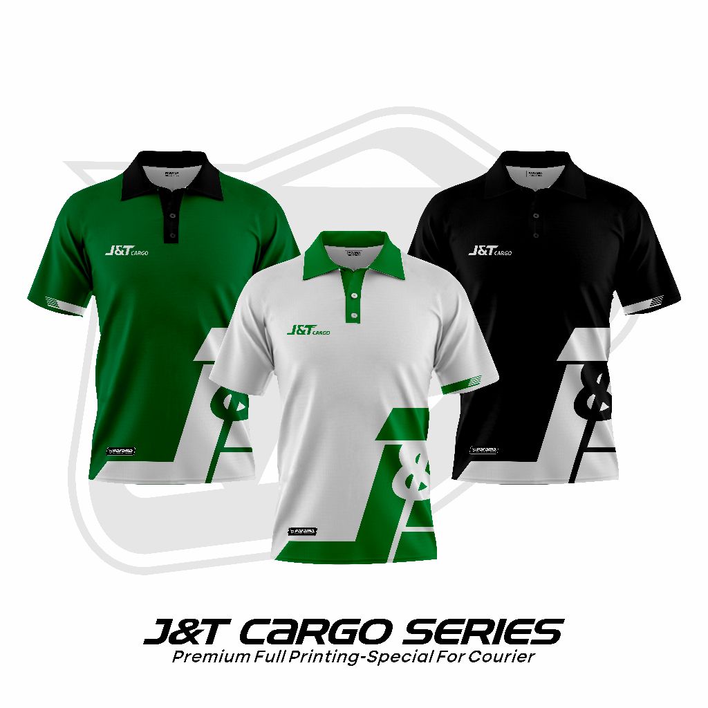 PARAMA Jersey Polo  J&T Cargo Series [Ready Stock] Premium Full Printing Baju Driver Kurir JNT
