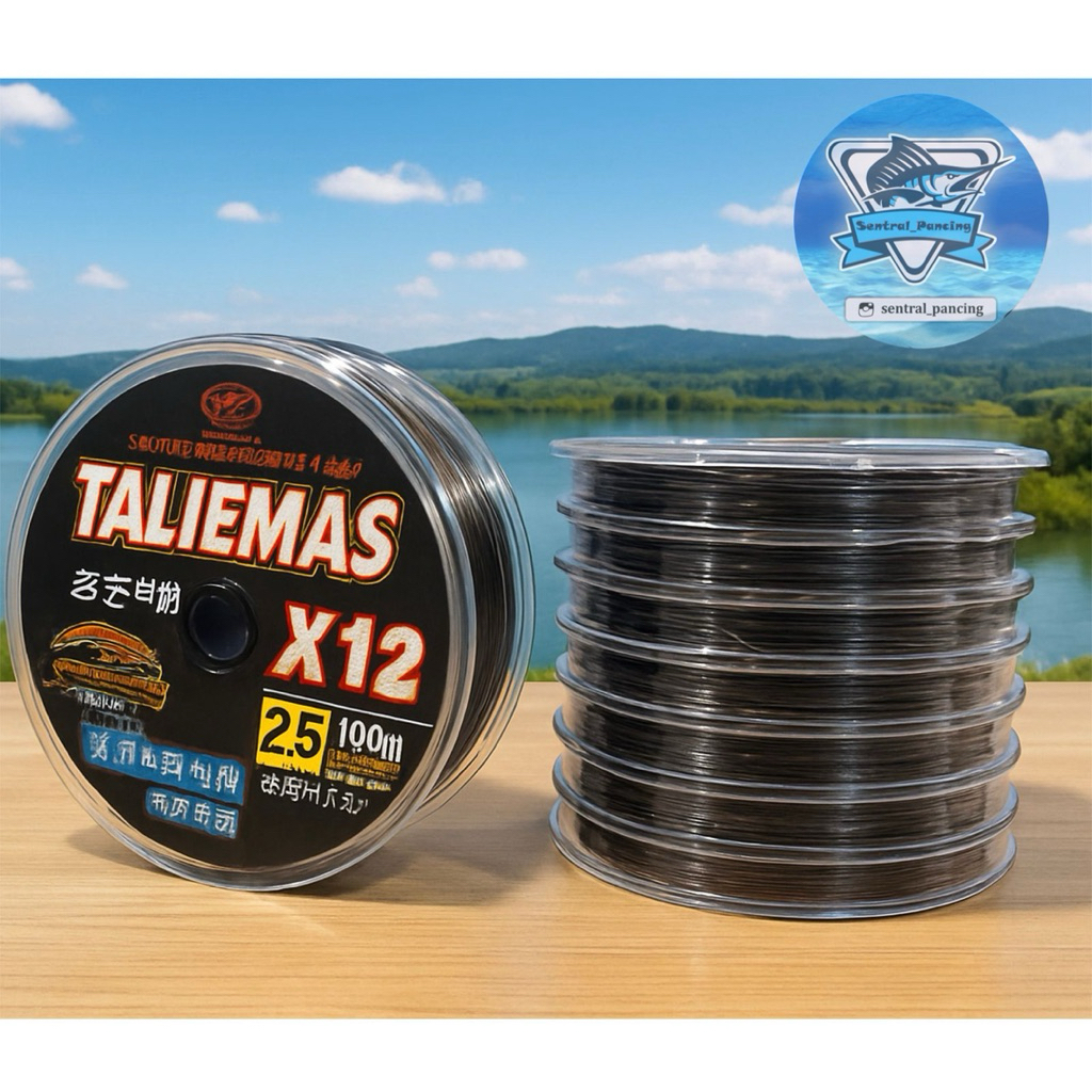 SENAR PE MURAH KYGWEN TALI EMAS X12 100m ( BLACK - CONNECTING )