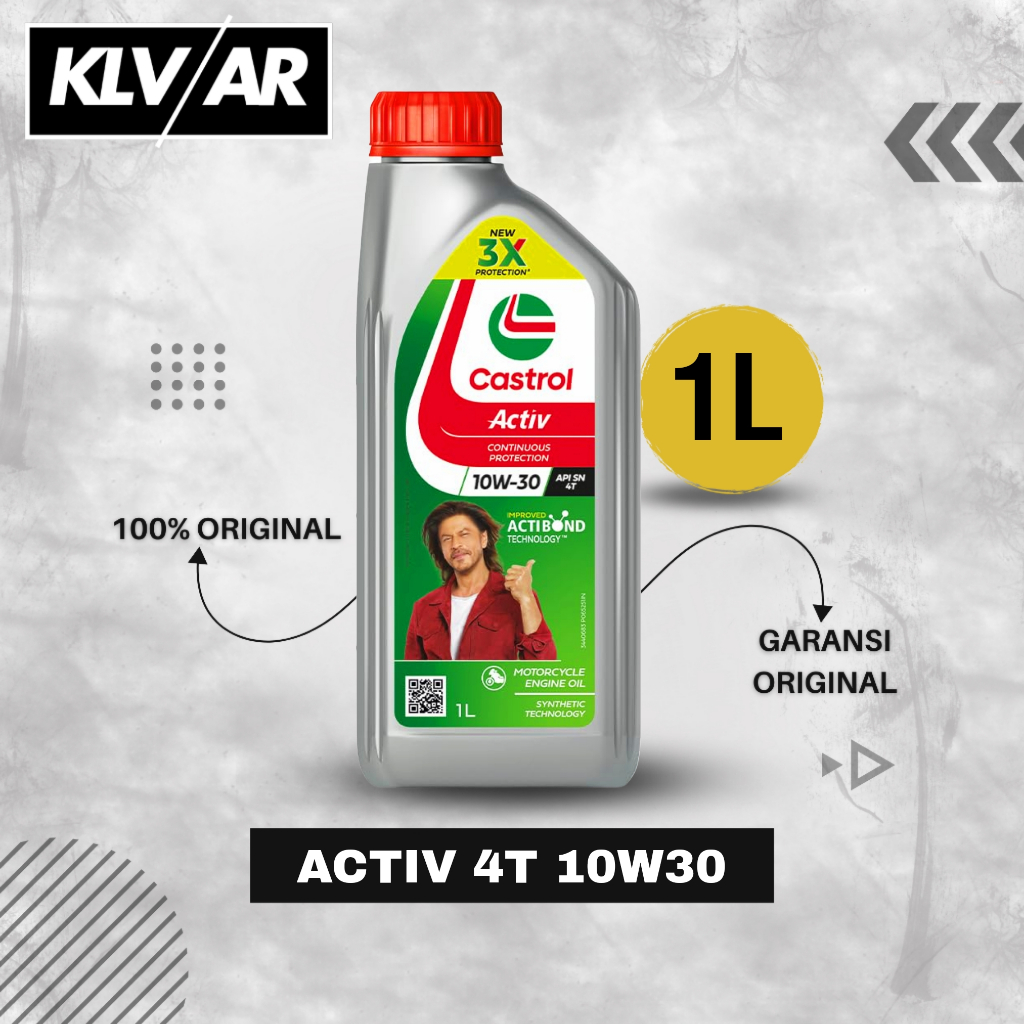 OLI CASTROL ACTIV 4T 10W-30 0.8L OLI MESIN MOTOR CASTROL