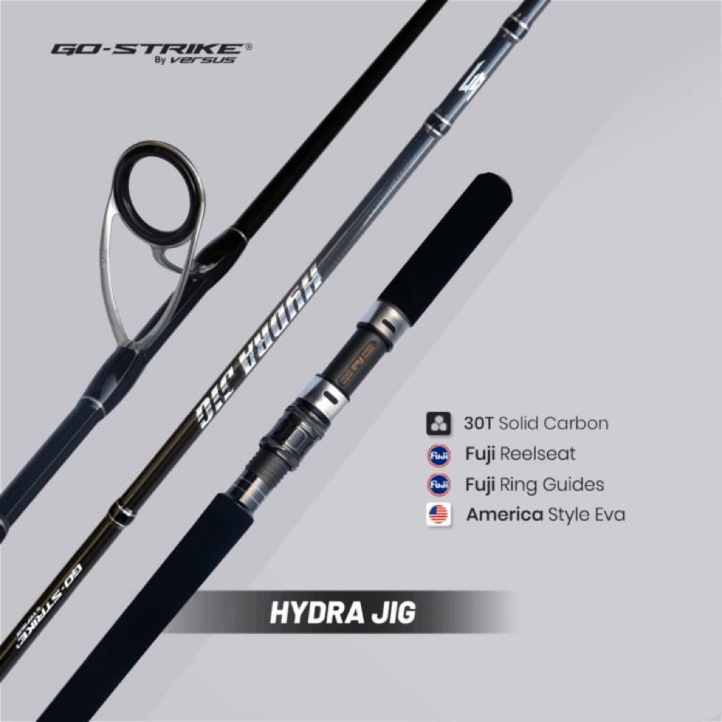 JORAN GO-STRIKE HYDRA JIG 632 PE 2-4 SOLID CARBON RING FUJI