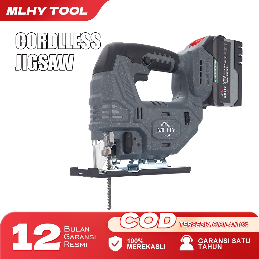 MLHY Mesin Gergaji Jigsaw Gergaji Potong Kayu Triplek Besi Mesin Potong Kayu Mesin Jigsaw Baterai Ke