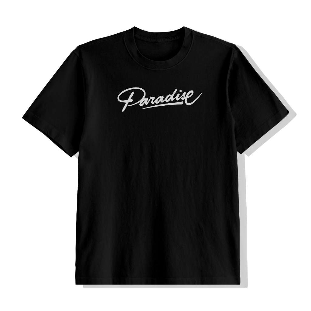 Kaos Greenlight PARADISE Hitam Putih Pria Wanita Unisex Terbaru 2025