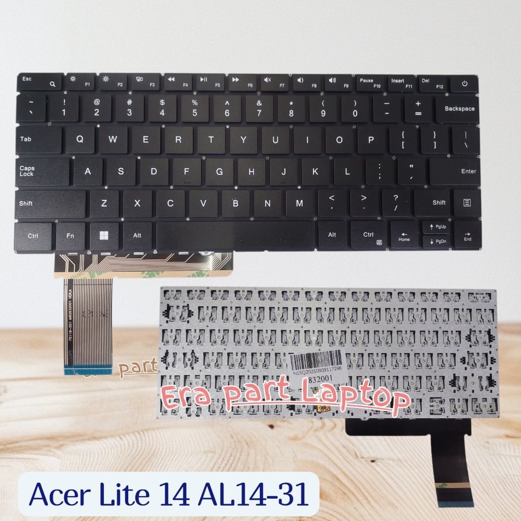 Keyboard Laptop Acer Aspire Lite 14 AL14-31 AL14-31P Black