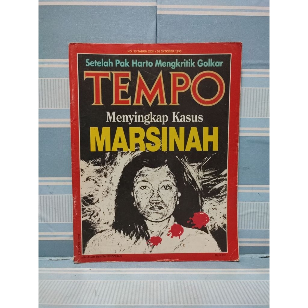 Majalah tempo menyingkap kasus marsinah tahun 1993