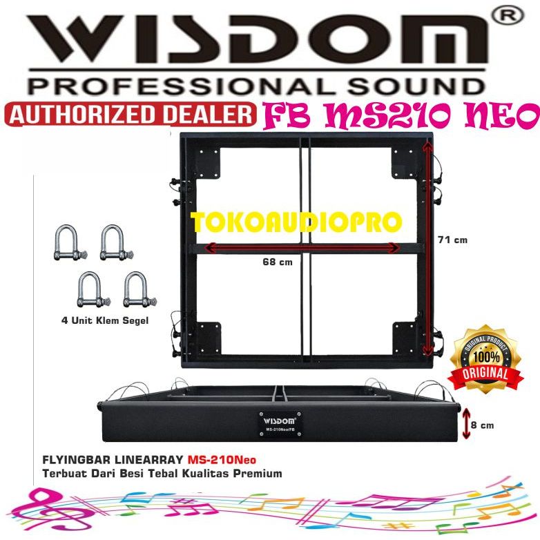 Besi Flybar Wisdom Ms210Neo  Besi Gantungan Speaker Aray Wisdom Ms-210 Neo Fly Bar Line Array