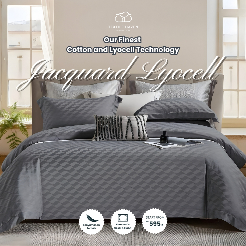 Sprei dan BedCover Jacquard Sutra Serat Bamboo Original 80s | Sprei KingKoil Sutra Emboss tinggi 40