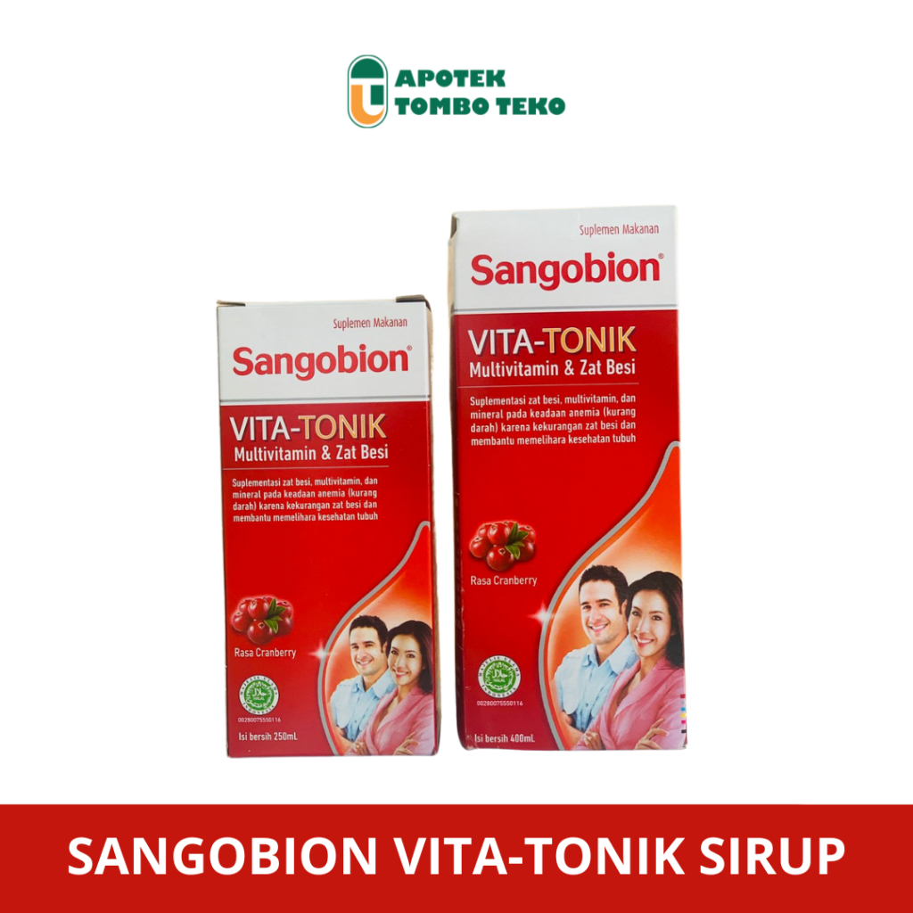 Sangobion VITA TONIK Sirup Ukuran 400 ml 250 ml