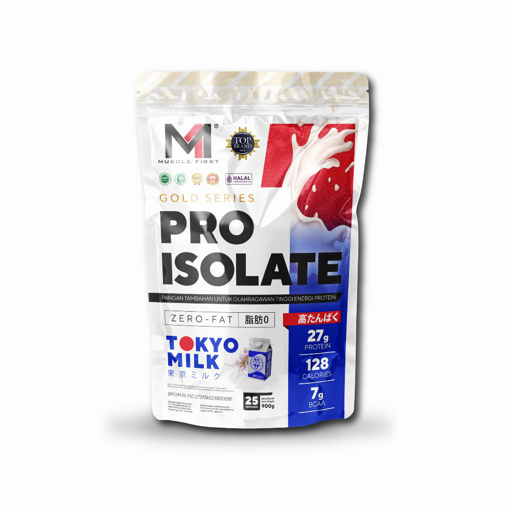 M1 Muscle First Gold Pro Isolate 2 Lbs BPOM Whey Protein Isolate