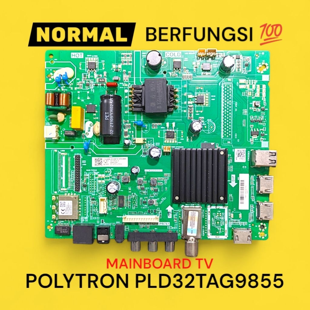 MB TV // MAINBOARD TV // MESIN TV POLYTRON PLD32TAG9855 32TAG9855