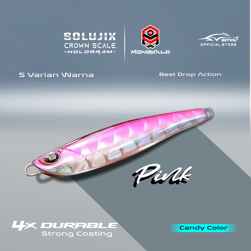 Mongkalo Solujix Kipas noGID noMotif Fluorescent 20 Pink