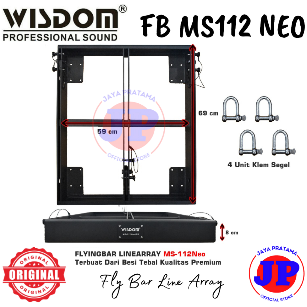 Fly Bar Wisdom MS-112Neo Besi Gantungan Speaker Aray Wisdom MS112 Neo Fly Bar Line Array Original