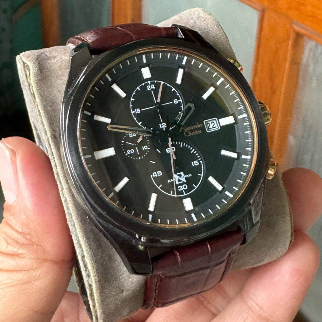 Preloved Alexandre Christie 6550 /  AC6550 leather second original fulset