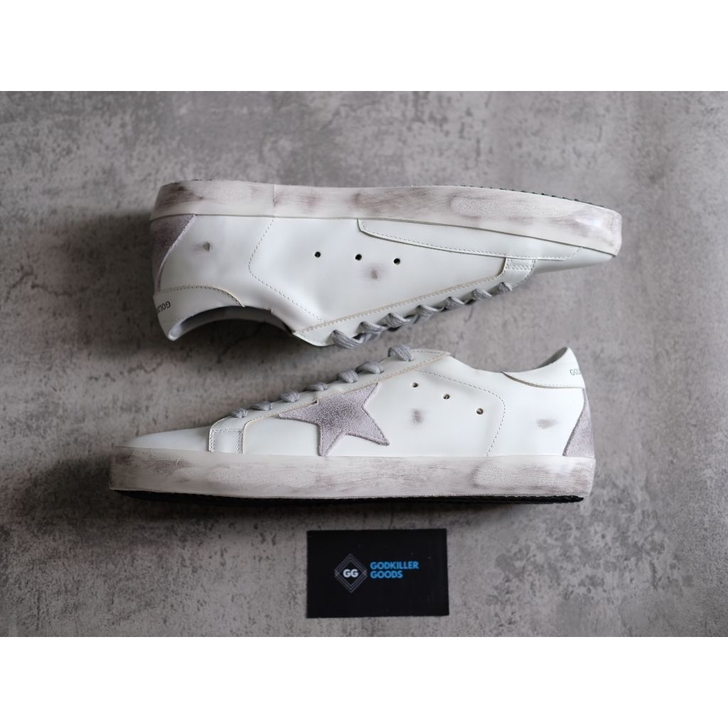 GGDB Golden Goose Superstar White Grey Star Authentic GK