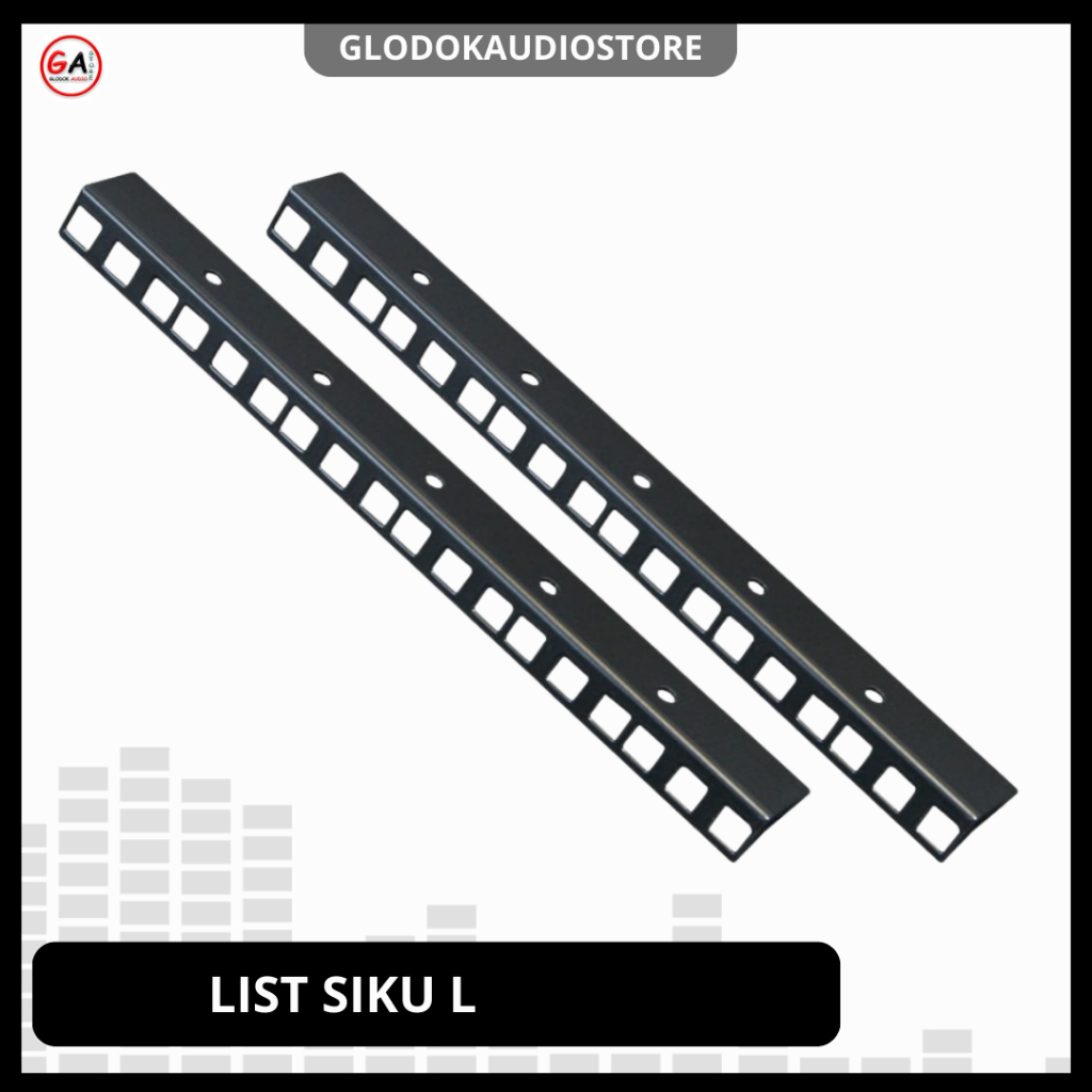 Besi Lis Siku Hardcase Lubang – 8U/12U/16U/32U – Kualitas Import – Harga per Batang | GA Store