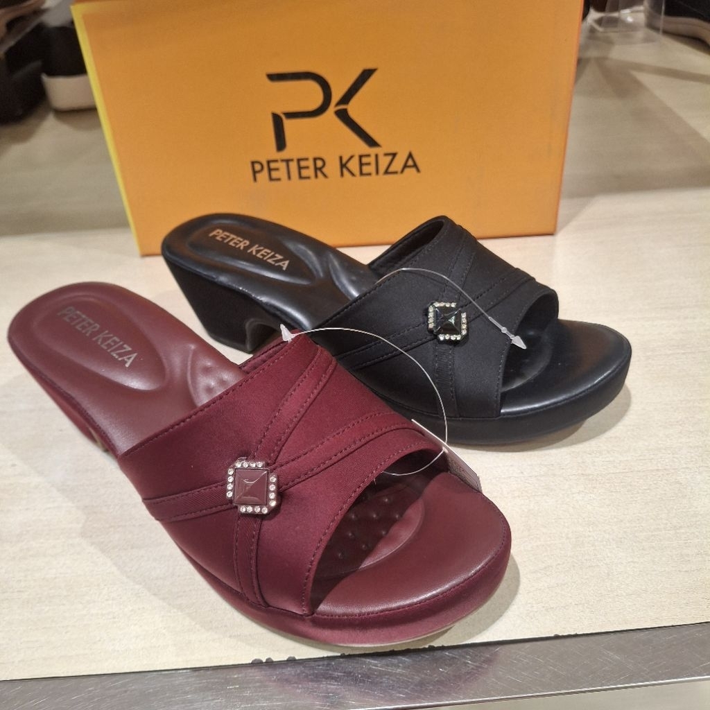 Peter keiza sandal heels 7cm wanita ringan & empuk original size 36-40