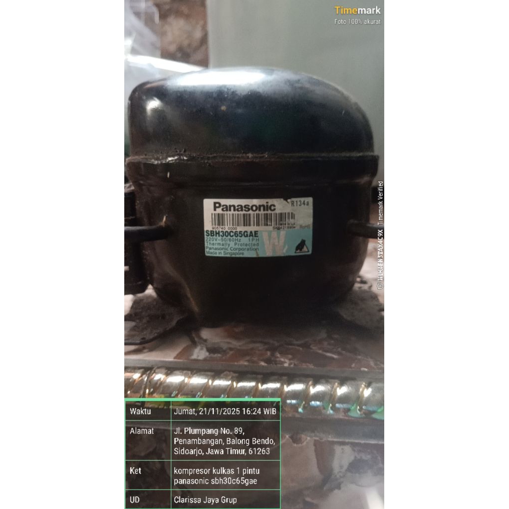 kompresor kulkas 1 pintu panasonic sbh30c65gae