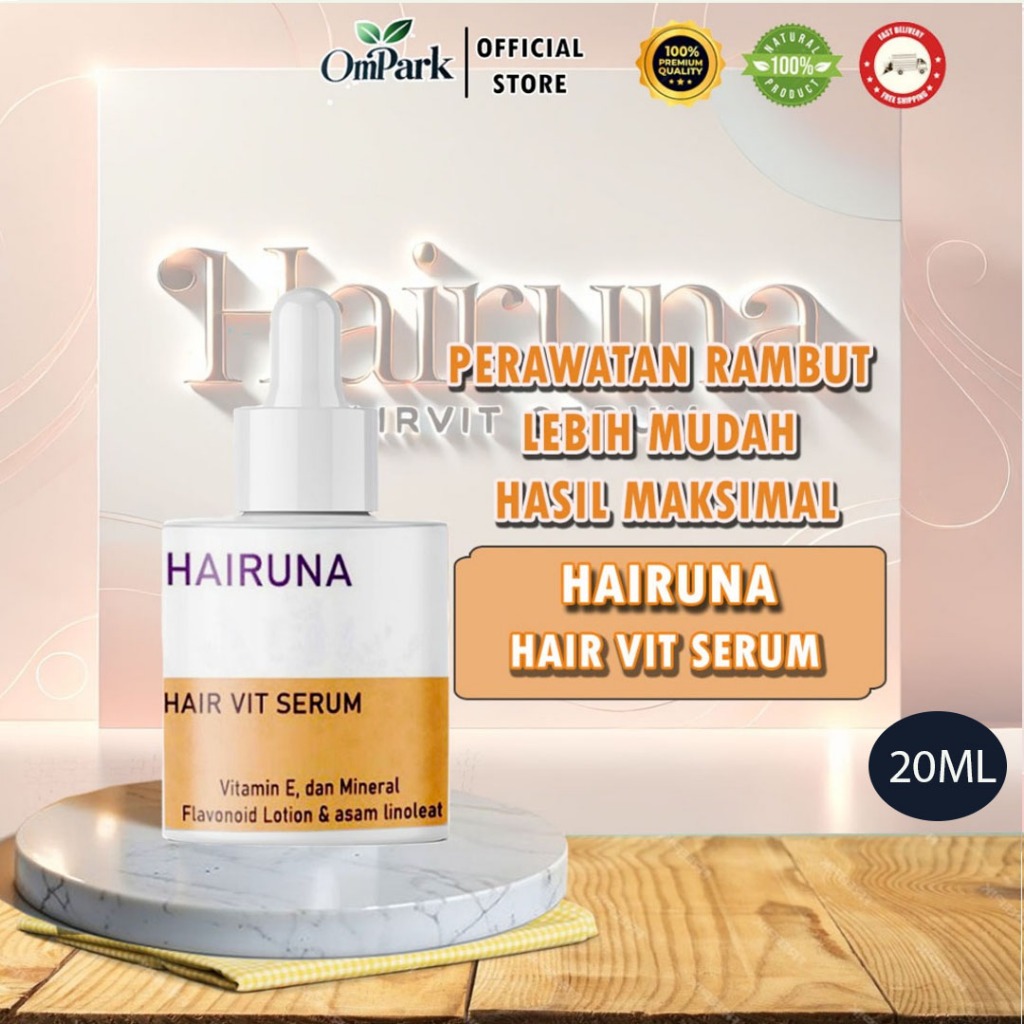 Serum rambut kering dan mengembang Vitamin Rambut Kering Hair Serum Rambut Kering Hairuna