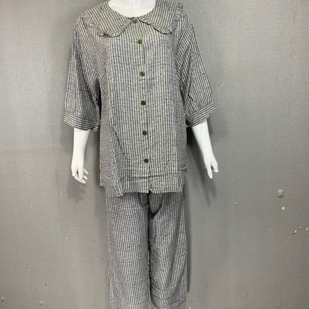 LD 120 Jumbo Stelan Rayon Sielie Cp Lengan 3/4 | Baju Tidur Sielie