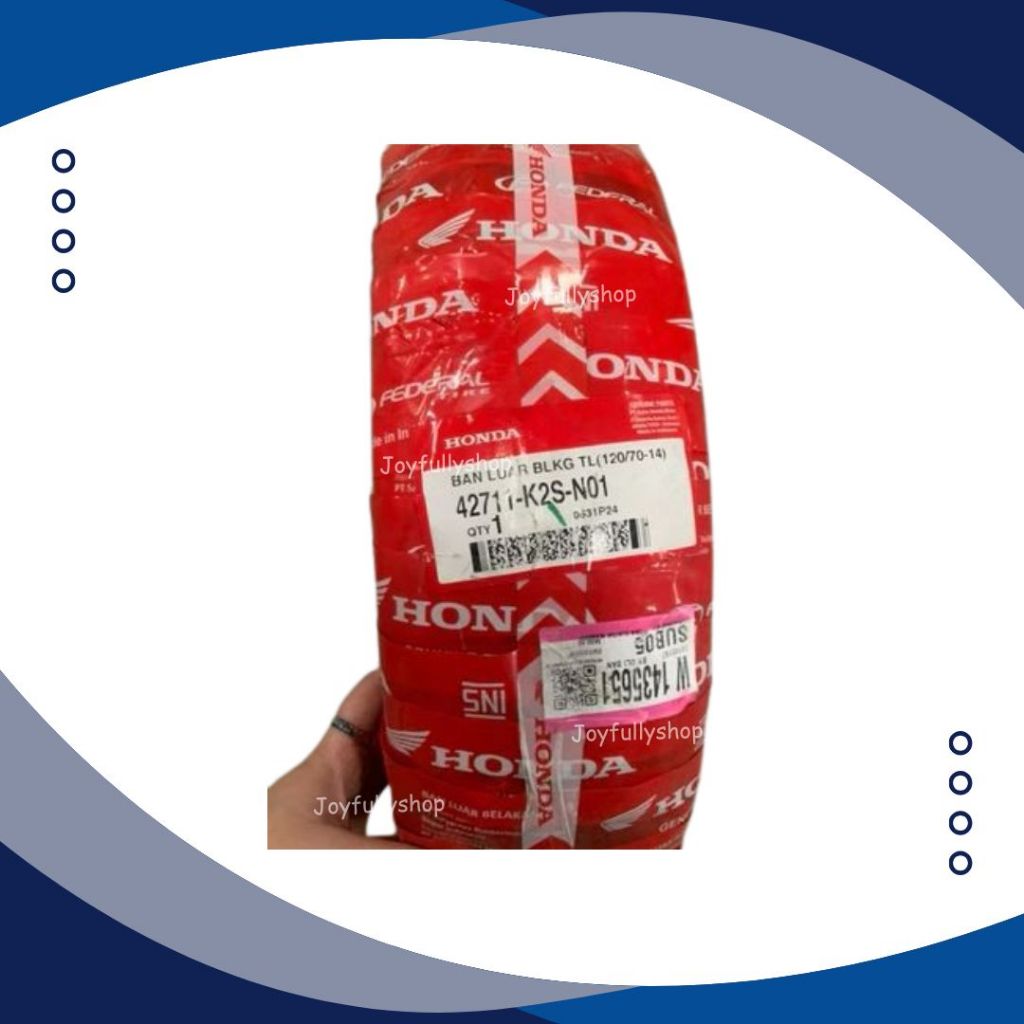 BAN PCX 150,VARIO 160 Federal 100/80-14 & 120/70-14 AHM K2S Ban Tubles Honda