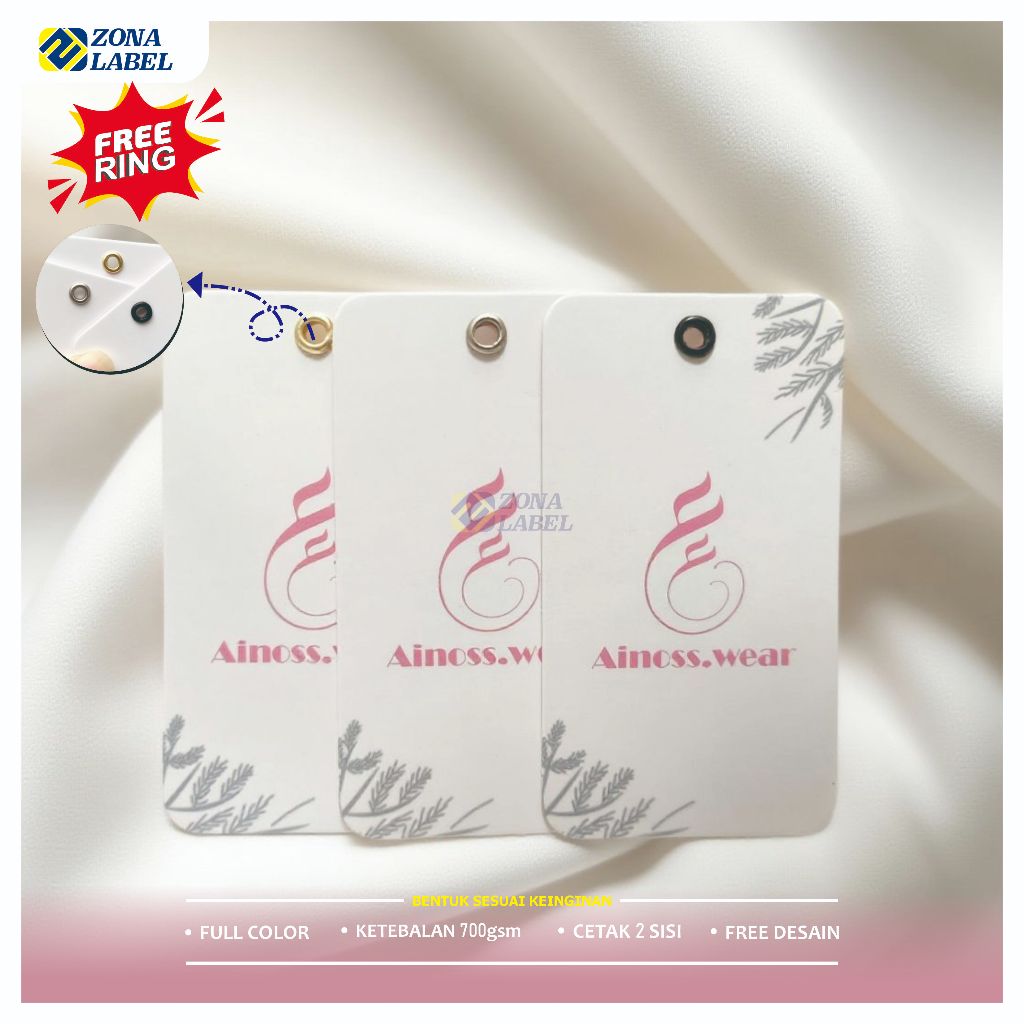 Hangtag 700GSM Hangtag Distro Hangtag Premium