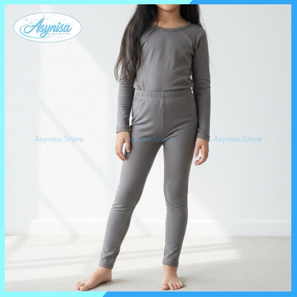 Legging Panjang Anak - Celana Legging Bahan Kaos Rayon Anak Perempuan Usia 1-12 Tahun