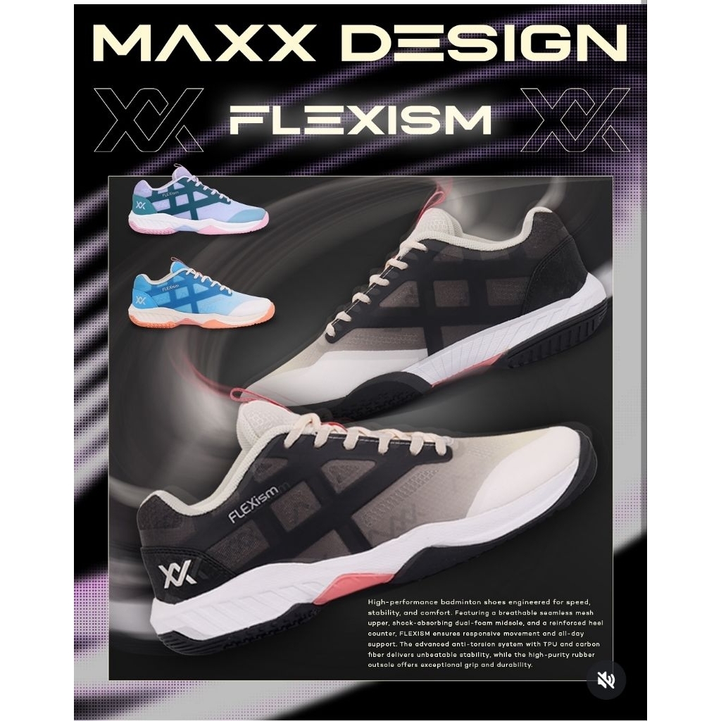 Sepatu Badminton MAXX FLEXISM