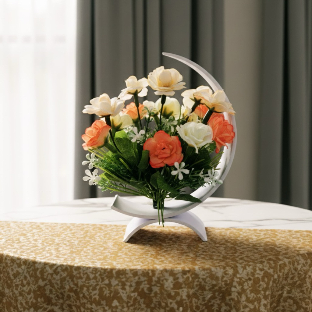 Tanaman Hiasan Bunga Rotus Mini Pajangan Ruang Tamu Bunga Artificial Bunga Hias Meja Tamu Bunga Paja