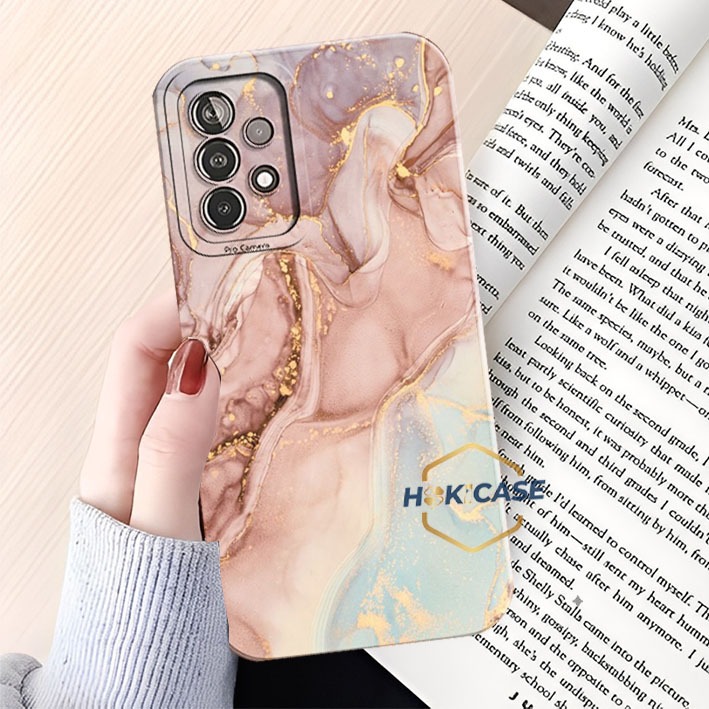 Case procamera Samsung A53 A33 A52 A52s A73 A13 A32 A23 A72 Motif marmer viral - ProCamera Lentur[HC