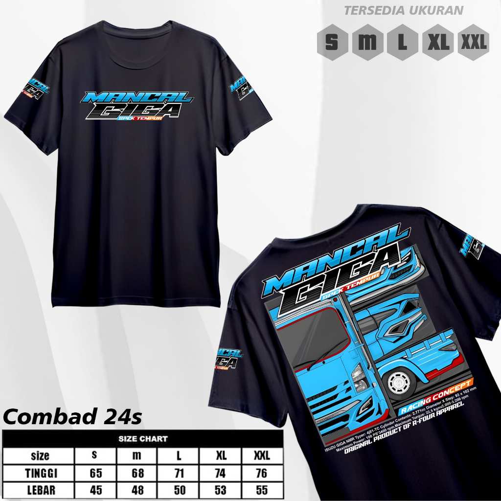 Kaos TRUK ISUZU GIGA RFR030 KAOS GIGANESIA KAOS MANCAL GIGA KAOS DRIVER MUDA KAOS TRUK TERLARIS - Ba