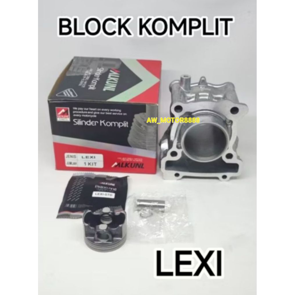 BLOCK BLOK KOMPLIT LEXI CYLINDER SILINDER BLOCK BLOK SEHER KOMPLIT SET (MLKUNL)