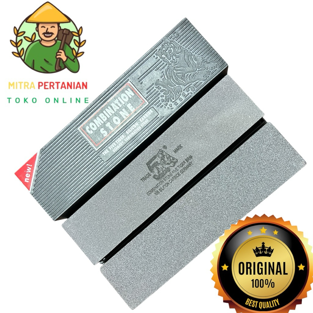 Batu Asah TIGER5 Combination Stone 8 inch original