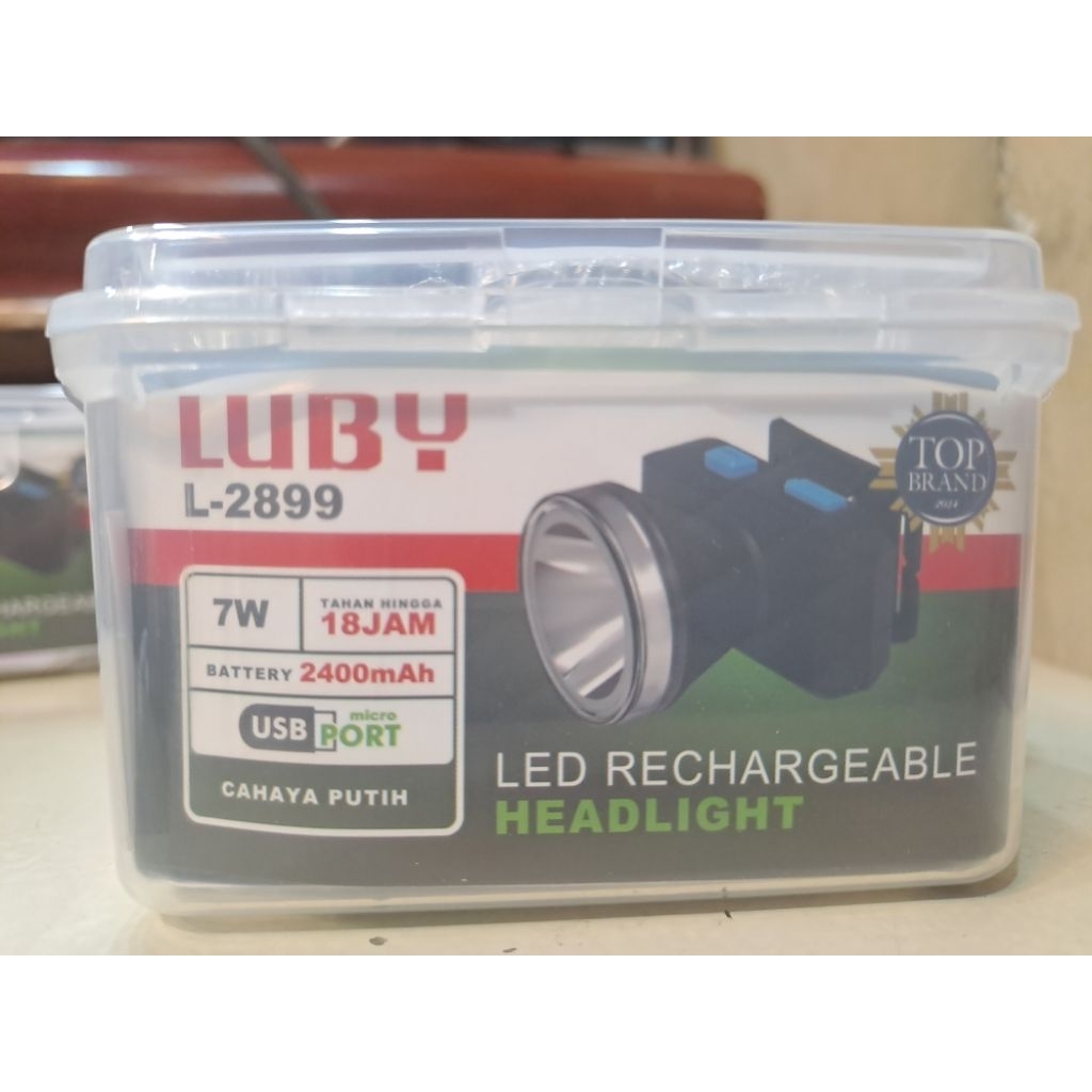 SENTER KEPALA LUBY L 2899 CAHAYA PUTIH TERANG / SENTER KEPALA LUBY CAHAYA PUTIH L 2899