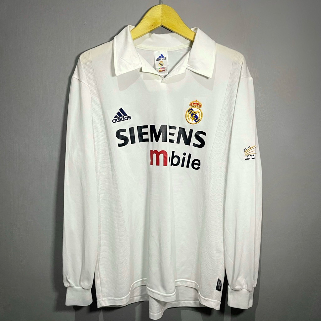 Jersey Original Real Madrid Home 2002/2003 LongSleeve Figo - L